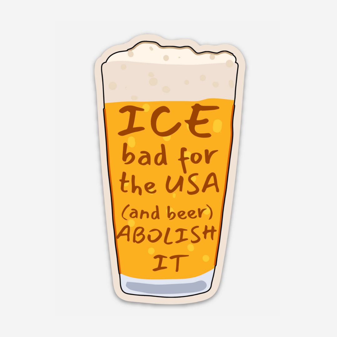 ICE is Bad Vinyl Sticker