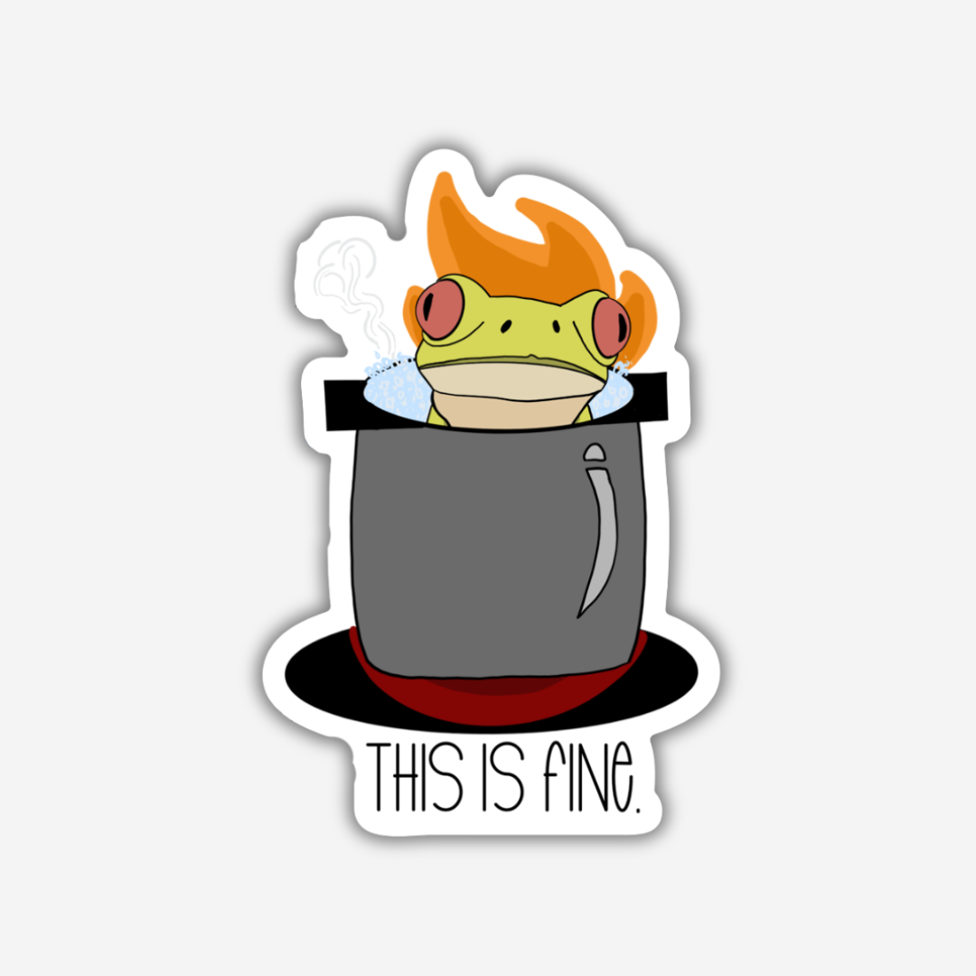 This is Fine Vinyl Sticker