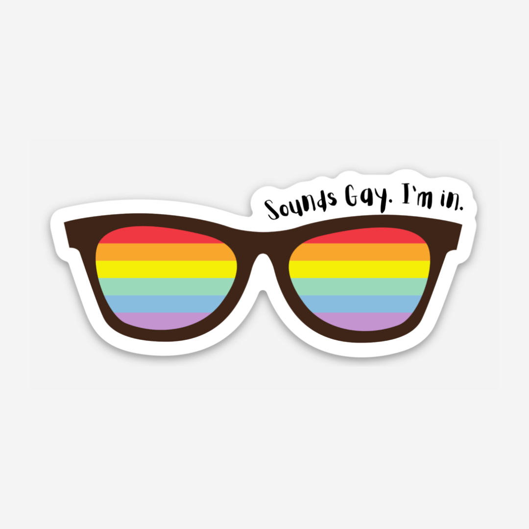 Sounds Gay, I'm in Vinyl Sticker - Club Bionic Art