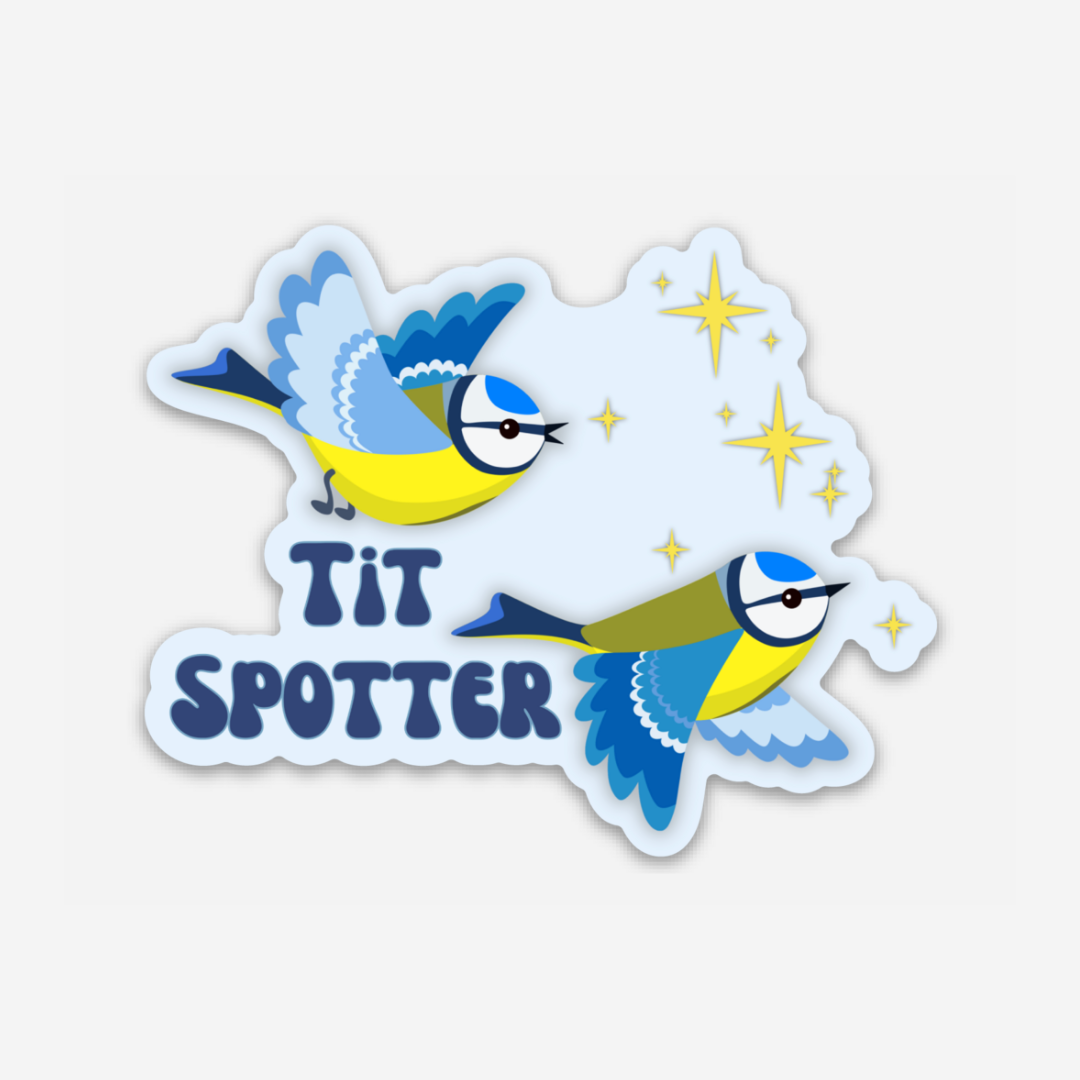 Tit Spotter Vinyl Sticker - Club Bionic Art