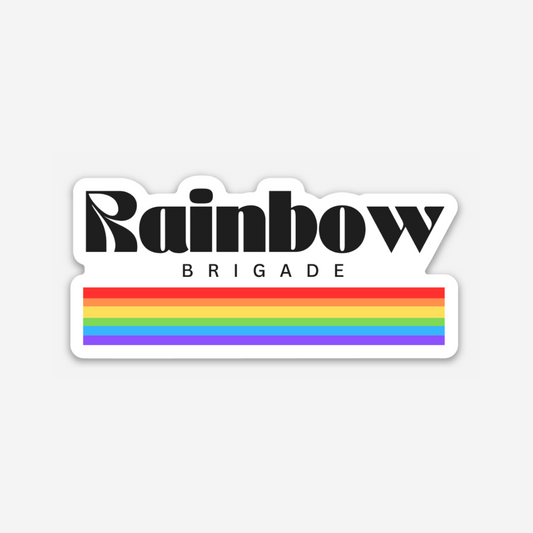 Rainbow Brigade Vinyl Sticker - Club Bionic Art