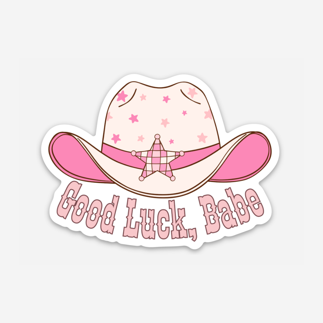 Good Luck, Babe Vinyl Sticker - Club Bionic Art