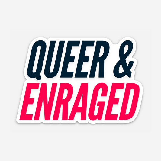 Gay and Enraged Vinyl Sticker