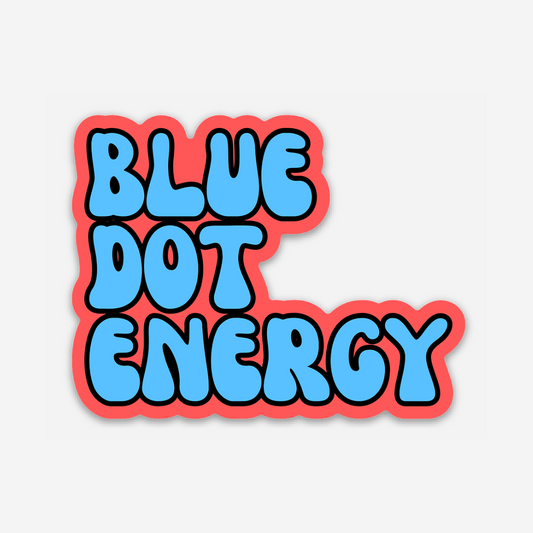 Blue Dot Energy Vinyl Sticker