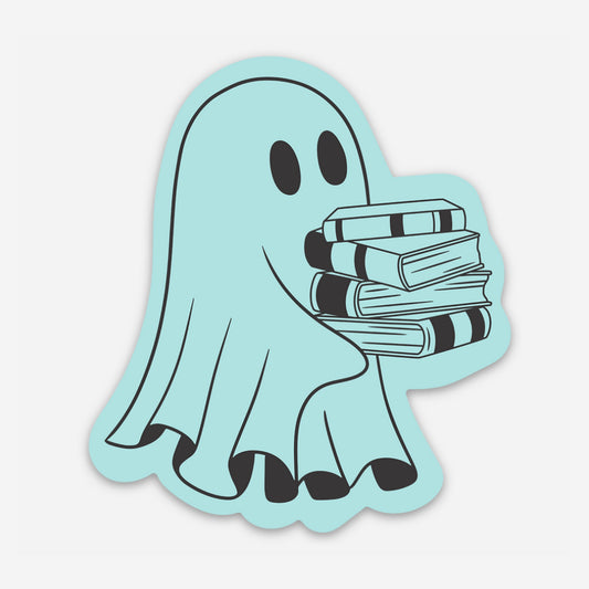 Lil' Ghost Reader Vinyl Sticker