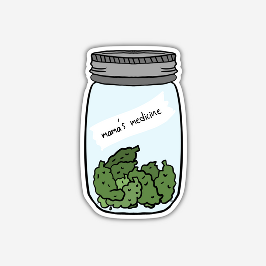 Mama's Medicine Cannabis Vinyl Sticker
