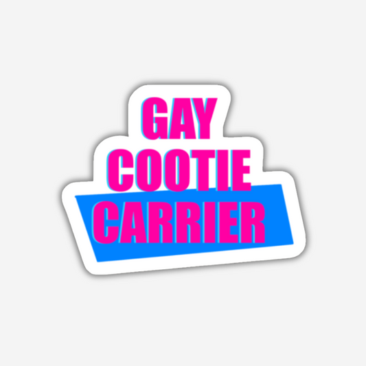Gay Cootie Carrier Vinyl Sticker