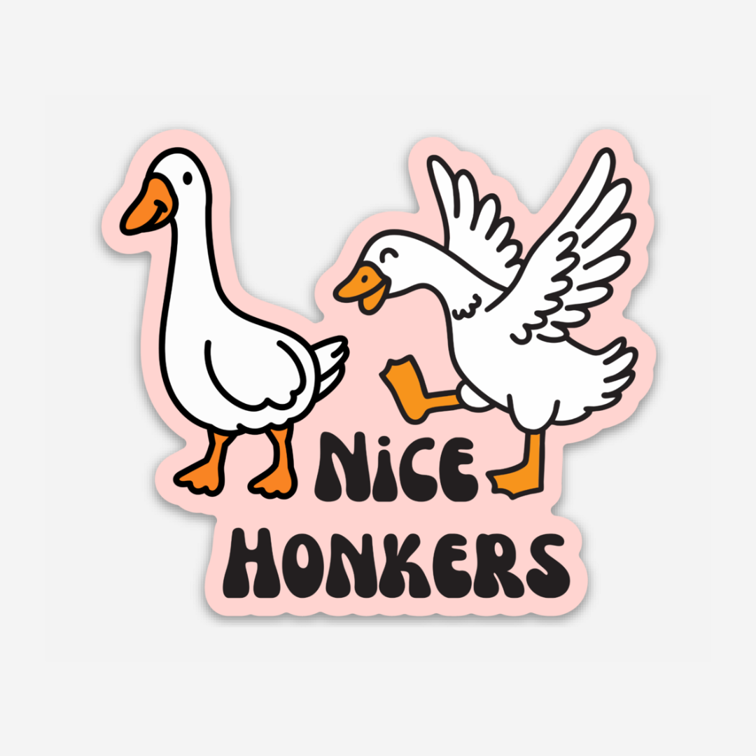 Nice Honkers Vinyl Sticker - Club Bionic Art