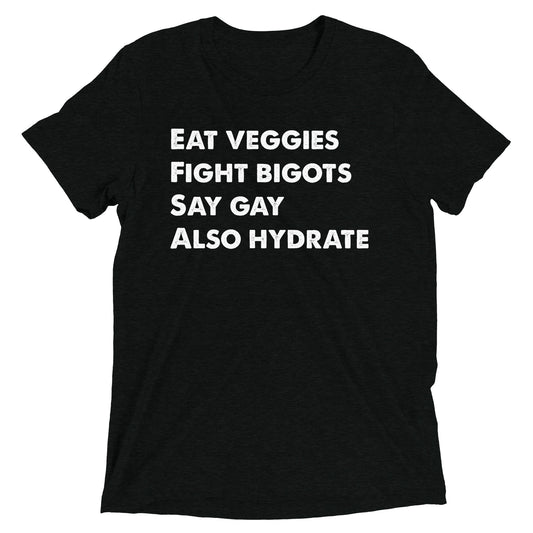 Eat Veggies T-shirt - Dark Version